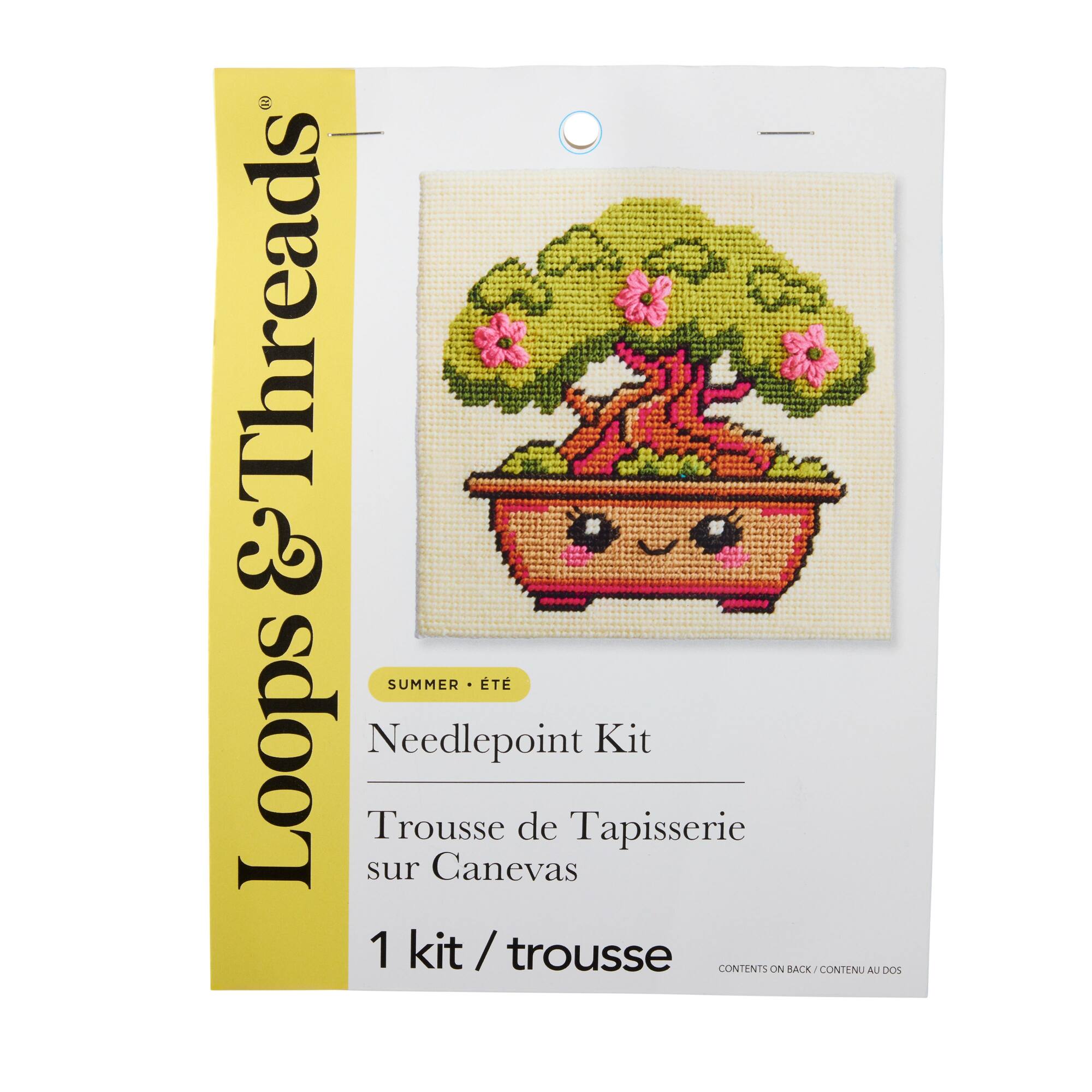 Summer Bonsai Needlepoint Kit by Loops & Threads®